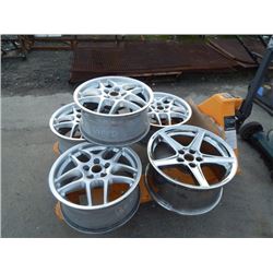 BBS RACING ALUMINUM TIRE RIMS -  5 PC TTL