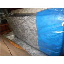DOUBLE MATTRESS - NEW - ARMSTRONG - GREY PATTERN COVER - RETAIL APPROX. $600