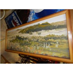 FRAMED OIL ON BOARD PICTURE