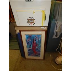ASSORTED FRAMED PICTURES - 4 TTL