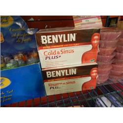 BENYLIN COLD & SINUS PILLS - 6 PKG OF 24 TABLETS - EXPIRED APRIL 2015