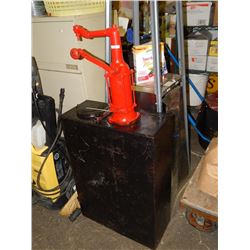 VINTAGE GAS PUMP AND TANK