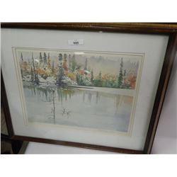 FRAMED LIMITED EDITION PRINT BY HUNTLEY BROWN - LAKE