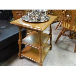 MAPLE 3 TIER SIDE TABLE