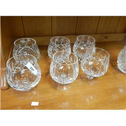 CRYSTAL BRANDY GLASSES - 6