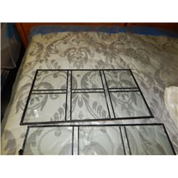 WROUGHT IRON WINDOW - 6 PANE