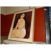 Image 1 : LARGE FRAMED PICTURE - LADY
