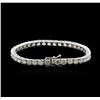 Image 2 : 18KT White Gold 14.97ctw Diamond Tennis Bracelet