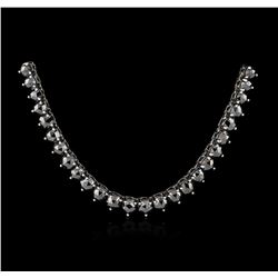 14KT White Gold 10.75ctw Diamond Necklace