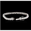 Image 3 : 14KT White Gold 8.20ctw Diamond Tennis Bracelet
