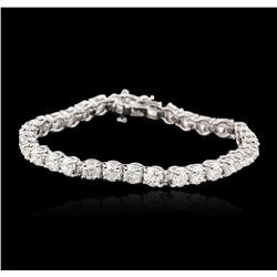 14KT White Gold 9.10ctw Diamond Tennis Bracelet