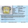 Image 5 : EGL USA Cert 7.36ctw Fancy Yellow Diamond Ring - Platinum