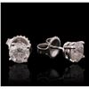 Image 2 : 14KT White Gold 1.34ctw Diamond Stud Earrings