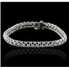 Image 1 : 14KT White Gold 1.13ctw Diamond Tennis  Bracelet