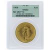 Image 1 : 1908 PCGS MS63 $20 No Motto St. Gaudens Double Eagle Gold Coin