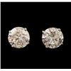 Image 1 : 5.61ctw Diamond Stud Earrings - 14KT White Gold