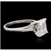 Image 1 : Platinum GIA Certified 3.35ctw Diamond Ring