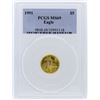 Image 1 : 1991 PCGS MS69 $5 American Eagle Gold Bullion Coin