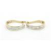 Image 2 : 1.10ctw Diamond Earrings - 14K Yellow Gold