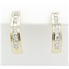 Image 3 : 1.10ctw Diamond Earrings - 14K Yellow Gold