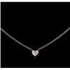 Image 1 : 0.27ct Diamond Necklace - 14KT White Gold