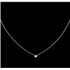 Image 2 : 0.27ct Diamond Necklace - 14KT White Gold