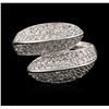 Image 2 : 18KT White Gold 2.18ctw Diamond Ring