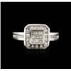 Image 2 : 14KT White Gold 0.75ctw Diamond Ring