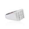 Image 2 : 14KT White Gold 0.88ctw Diamond Ring