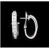Image 2 : 1.25ctw Diamond Earrings - 18KT White Gold