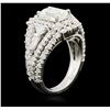 Image 3 : 14KT White Gold EGL USA Certified 2.92ctw Diamond Ring