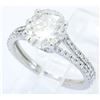 Image 4 : GIA Certified 1.78ctw Diamond Ring - 18KT White Gold