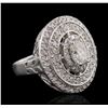 Image 1 : 14KT White Gold 1.72ctw Diamond Ring