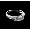 Image 1 : 1.21ctw Diamond Ring - 18KT White Gold