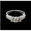 Image 2 : 1.21ctw Diamond Ring - 18KT White Gold