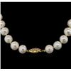 Image 1 : 11MM Freshwater Pearl Necklace With 14KT Yellow Gold Clasp