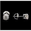 Image 2 : 1.49ctw Diamond Stud Earrings - 14KT White Gold