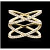 Image 1 : 14KT Yellow Gold 0.91ctw Diamond Ring