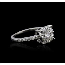 14KT White Gold 0.85ctw Diamond Ring