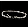 Image 3 : 14KT White Gold 5.04ctw Diamond Tennis Bracelet