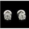 Image 1 : 1.33ctw Diamond Stud Earrings - 14KT White Gold