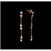 Image 2 : 0.63ctw Diamond Earrings - 14KT Rose Gold