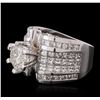 Image 1 : 18KT White Gold 12.74ctw Diamond Ring
