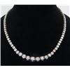 Image 1 : 10.00ctw Diamond Necklace - 18KT White Gold