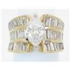 Image 1 : 4.00ctw Diamond Ring - 14KT Yellow Gold