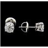 Image 2 : 1.43ctw Diamond Stud Earrings - 14KT White Gold