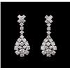 Image 1 : 2.59ctw Diamond Earrings - 14KT White Gold