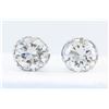 Image 1 : 2.85ctw Diamond Stud Earrings - Platinum