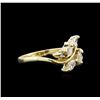 Image 1 : 0.43ctw Diamond Ring - 14KT Yellow Gold