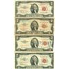 Image 3 : Lot of 10 Assorted United States Red Seal $2 Bills